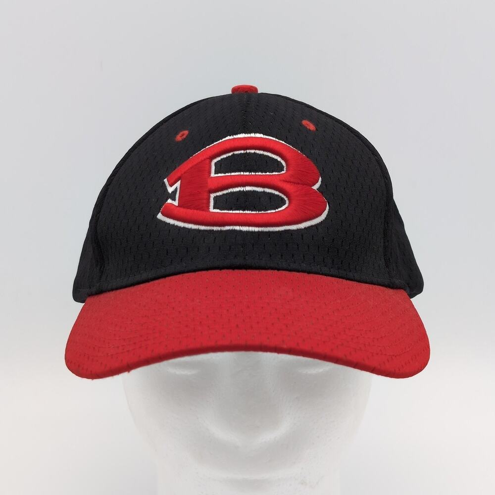 Redskins Hat Cap Strap Back Mens Large Black Red Baseball Richardson Mesh